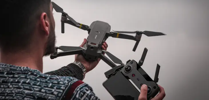 man holding Stealth Bird 4K Drone